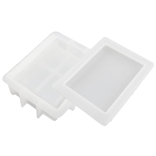 HEALSOPTHY Non Stick Silikonform Buch Design Aufbewahrungsbox Gießform für Epoxidharz DIY Schmuck Aufbewahrung Praktische Flexible Silikon Boxform für Bastelprojekte von HEALSOPTHY