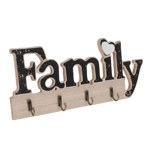 HEALSOPTHY Nordic Style Wandhaken aus Holz Dekorativer Schlüssel Garderobenhaken Wandmontierter Multifunktionaler Kleider Schlüsselaufhänger Langlebig und Elegant für Eingangsbereich von HEALSOPTHY