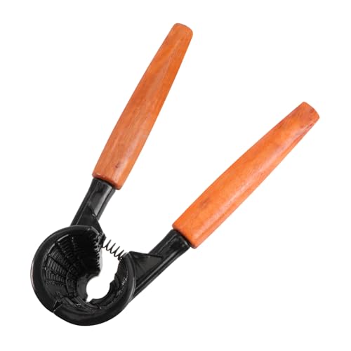 HEALSOPTHY Nussknacker mit Holzgriff aus Aluminiumlegierung Rutschfest Kraftsparend Geeignet für Walnüsse Haselnüsse Mandeln und Pekannüsse Ergonomisch Geformt für Zufällige Zufällige Farbe von HEALSOPTHY