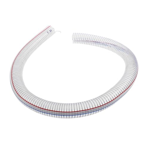 HEALSOPTHY PVC Schlauch mit Stahlverstärkung Spiralförmiger Flexibler Wasserschlauch Innen ø UV beständig Säure Alkaliresistent Langlebig für Industrie Landwirtschaft Öl Wasserförderung von HEALSOPTHY