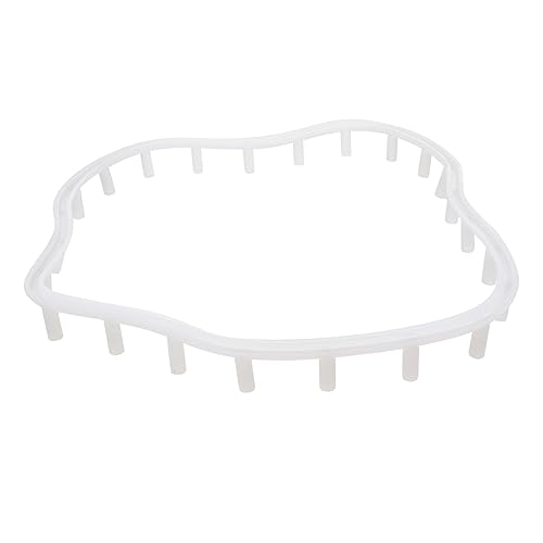 HEALSOPTHY Palettenhalterungsform Formen zum Backen Silikonform Tablett bastelzeug craft silikongießform DIY Schmuckform kreative Kristall-Epoxy-Form umgekehrte Form Kieselgel Weiß von HEALSOPTHY