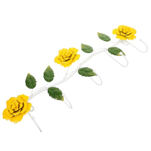 HEALSOPTHY Pastorale Wandhaken Eisenkunst Bunter Rosenhaken Türhaken für Jacken Taschen Kleidung Aufbewahrung Dekorativer Retro Garderobenhaken Platzsparend für Flur Bad HEALSOPTHY Pastorale Wandhaken Eisenkunst Bunter Rosenhaken Türhaken für Jacken Taschen Kleidung Aufbewahrung Dekorativer Retro Garderobenhaken Platzsparend für Flur Bad von HEALSOPTHY