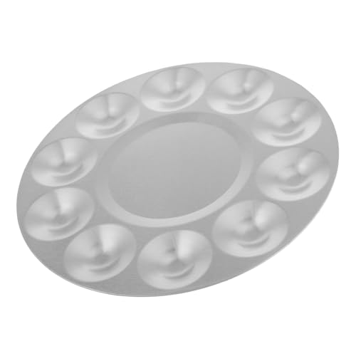 HEALSOPTHY Runde Wasserfarben Mischpalette Mit Fächern Praktische Farbwanne Für Künstler Und Modellbauer Geeignet Für Aquarell Und Ölfarben Leicht Zu Reinigen Für Kreative Projekte HEALSOPTHY Runde Wasserfarben Mischpalette Mit Fächern Praktische Farbwanne Für Künstler Und Modellbauer Geeignet Für Aquarell Und Ölfarben Leicht Zu Reinigen Für Kreative Projekte von HEALSOPTHY