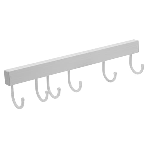 HEALSOPTHY Praktische Selbstklebende Küchen wandhakenleiste mit Haken Langlebiger Mehrzweck haken für Schlüssel Handtücher Schals ohne Bohren Einfache Montage Robuste Tragkraft von HEALSOPTHY