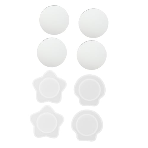 HEALSOPTHY Praktisches Teiliges Silikon Spiegel Gießform Flexibel Transparent für DIY Kristall Kunsthandwerk Epoxidharz Schmuck Selber Machen Anfänger Geeignet von HEALSOPTHY