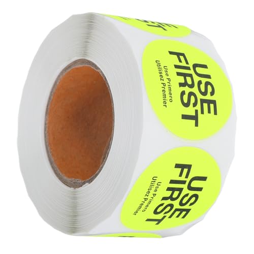 HEALSOPTHY Removable Inventuraufkleber Gelb Runde Lebensmittelkennzeichnung Stark Haftend Für Restaurant Lagerkontrolle Präzise Beschriftung Sicher Zuverlässig HEALSOPTHY Removable Inventuraufkleber Gelb Runde Lebensmittelkennzeichnung Stark Haftend Für Restaurant Lagerkontrolle Präzise Beschriftung Sicher Zuverlässig von HEALSOPTHY