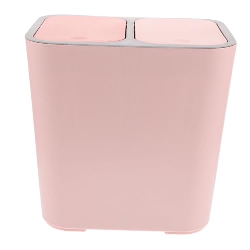 HEALSOPTHY Robuster Müllbehälter mit Doppeltem Deckel zur Trennung von Trocken und Nassabfällen Großer Fassungsvermögen Modernes Design für Küche Badezimmer Büro und Kleine Räume Rosa HEALSOPTHY Robuster Müllbehälter mit Doppeltem Deckel zur Trennung von Trocken und Nassabfällen Großer Fassungsvermögen Modernes Design für Küche Badezimmer Büro und Kleine Räume Rosa von HEALSOPTHY