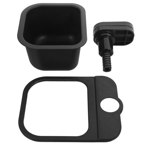HEALSOPTHY Rotierbarer Clip Mülleimer aus Stabilem Multifunktionaler Kleiner Abfalleimer für Tisch und Büro Praktische Aufbewahrungsbox für Kleinigkeiten Platzsparend und Langlebig Schwarz von HEALSOPTHY