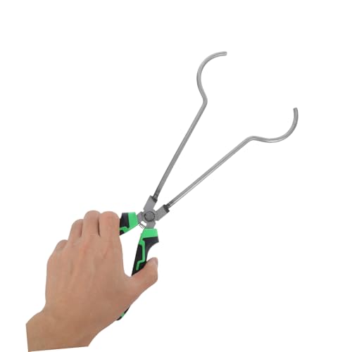 HEALSOPTHY Schmelzofen Zange aus Hitzebeständigem Antihaftbeschichtete Graphit Tiegelzange mit Ergonomischer Isolierung für Goldschmiede Metallgießen und Schmuckherstellung von HEALSOPTHY