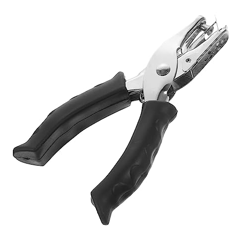 HEALSOPTHY Schulkartenstanzer Tragbarer Kleiner Locher 6mm Ergonomischer Papierstanzer Für Bastelprojekte Bürobedarf Schwarz HEALSOPTHY Schulkartenstanzer Tragbarer Kleiner Locher 6mm Ergonomischer Papierstanzer Für Bastelprojekte Bürobedarf Schwarz von HEALSOPTHY