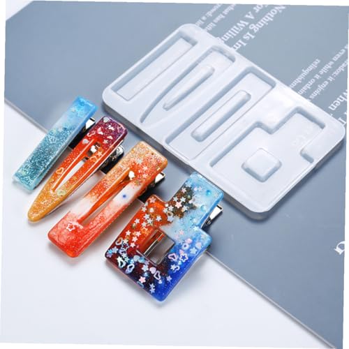 HEALSOPTHY Silikon Resin Gießform für Haarnadeln DIY Schmuckherstellung mit Wasser Quadratformen Langlebige Sichere Harz Casting Mould für Kreative Geschenkideen von HEALSOPTHY