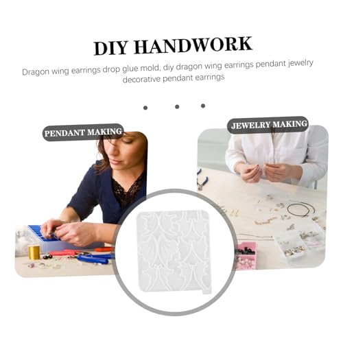 HEALSOPTHY Silikonform Ohrringe Epoxidharzform für DIY Schmuckherstellung Flexible Wiederverwendbare Ohranhänger Form Detailreiche Resin Casting Form für Individuelle Schmuckanhänger von HEALSOPTHY