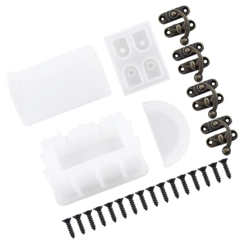 HEALSOPTHY Silikonform Schatztruhe Langlebige DIY Gießform für Epoxidharz Schmuckkasten Flexible Aufbewahrungsbox Silikonform Praktisch und Verschleißfest für Bastelprojekte von HEALSOPTHY