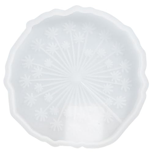 HEALSOPTHY Silikonform Schlüssel Untersetzer Kristall-epoxy-form Einfache Diy-form Manuelle Form Umgekehrte Form Einfache Form Silikon Sterben Weiß Kieselgel von HEALSOPTHY