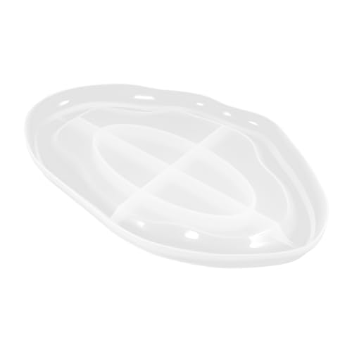 HEALSOPTHY Silikonform Unregelmäßiges Tablett DIY Gießform für Schmucktablett Teetassenuntersetzer Oval für Kreative Bastelprojekte Bpa Frei Langlebig und Einfach zu Entformen von HEALSOPTHY
