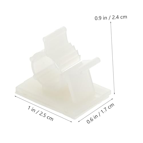 HEALSOPTHY Teiliges Selbstklebend Verstellbare Kabelclips für Kabelmanagement Kabelführende Halterung für Büro und Zuhause Langlebige Abnehmbare Klebehalter für Kabel und Ladekabel von HEALSOPTHY
