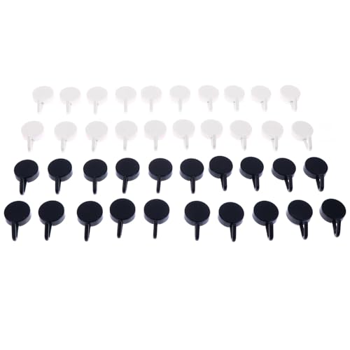 HEALSOPTHY Teiliges Wandhaken Selbstklebend Starke Tragkraft Kunststoff Haken für Küche Bad Tür Wohnzimmer Schwarz und Weiß ohne Bohren Kratzfrei Rostfrei Vielseitig Einsetzbar HEALSOPTHY Teiliges Wandhaken Selbstklebend Starke Tragkraft Kunststoff Haken für Küche Bad Tür Wohnzimmer Schwarz und Weiß ohne Bohren Kratzfrei Rostfrei Vielseitig Einsetzbar von HEALSOPTHY