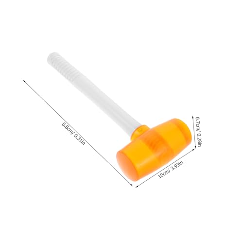 HEALSOPTHY Transparenter Gummihammer Stoßdämpfender Verschleißfester Mallet Hammer für Holzarbeiten Fliesenlegen Präzise Anpassungen Geräuscharm Sicherer Handgriff DIY und Heimwerker von HEALSOPTHY