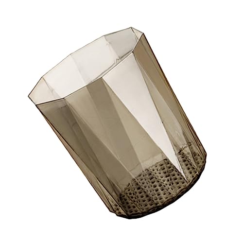 HEALSOPTHY Transparenter Kleiner Desktop Abfalleimer aus Strapazierfähigem Pet Multifunktional Einsetzbar für Büro Schlafzimmer Bad und Haushalt Recycelbar und Leicht zu Reinigen Modernes von HEALSOPTHY