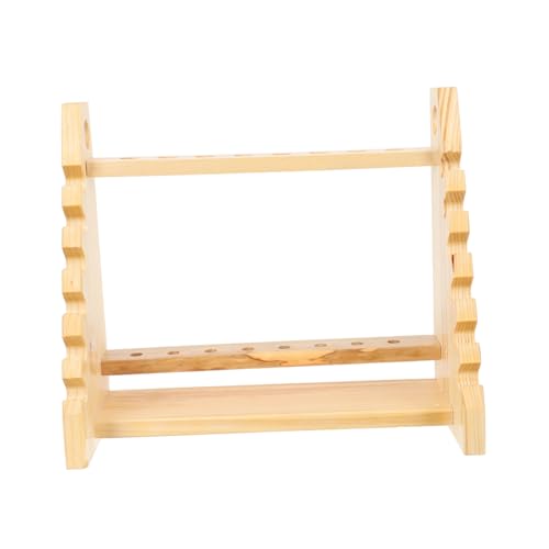 HEALSOPTHY Trapezförmiger Testrohrständer aus Holz Mehrlagiger Leerer Pipettenhalter Multifunktionaler Reagenzglas Temperaturmessgerät-halter für Labor und Experiment HEALSOPTHY Trapezförmiger Testrohrständer aus Holz Mehrlagiger Leerer Pipettenhalter Multifunktionaler Reagenzglas Temperaturmessgerät-halter für Labor und Experiment von HEALSOPTHY