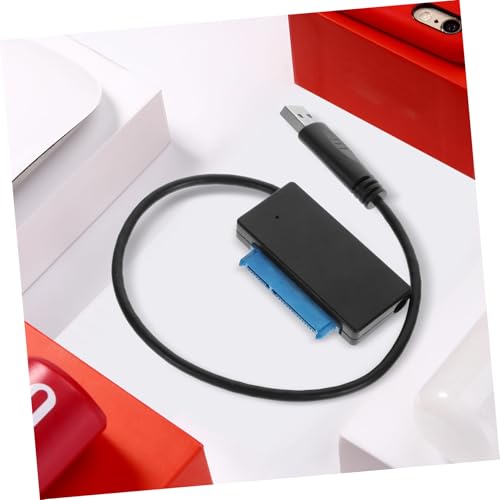 HEALSOPTHY USB zu Festplattenadapter Kabel Schneller Datentransfer bis Kompatibel mit HDD und SSD Tragbar Plug Play Schwarz von HEALSOPTHY