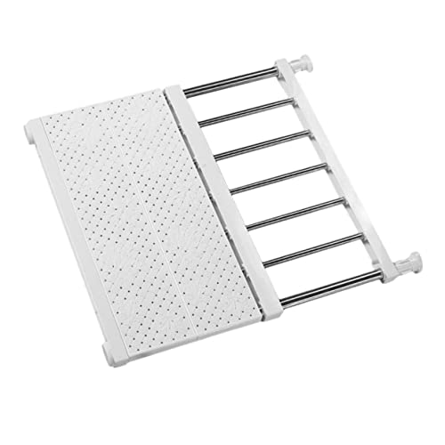 HEALSOPTHY Verstellbarer Kleiderschrank Trenner Weiß Hochkarbonstahl Ablage Regal Organizer Stauraum Erweiterbar für Schlafzimmer und Schrank Ordnungssystem HEALSOPTHY Verstellbarer Kleiderschrank Trenner Weiß Hochkarbonstahl Ablage Regal Organizer Stauraum Erweiterbar für Schlafzimmer und Schrank Ordnungssystem von HEALSOPTHY