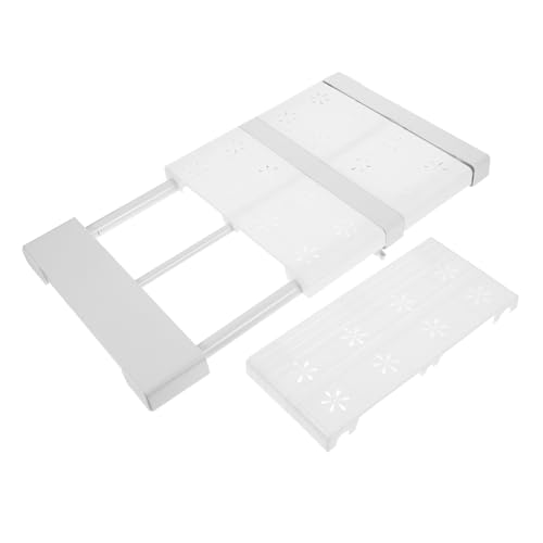 HEALSOPTHY Verstellbares Teleskop Schrankregal Spannregal ohne Bohren Platzsparender Organizer für Kleiderschrank Flexibel Einstellbar Langlebig Installieren von HEALSOPTHY