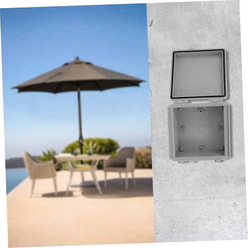HEALSOPTHY Wasserdichte Outdoor Anschlussdose mit Edelstahlverschluss Wetterfester Verteilerkasten für Elektroprojekte Staubdichte Projektbox aus Robustem Kunststoff Einfache Montage und von HEALSOPTHY