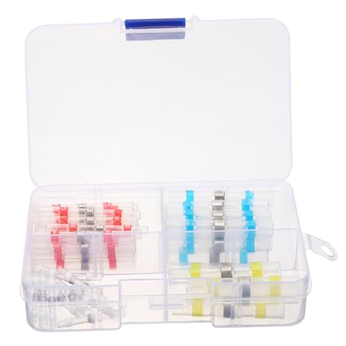 HEALSOPTHY Wasserdichte Schrumpfschlauch Kabelverbinder mit Isolierten Quetschverbindern für Elektrowiring Hitzeaktivierte Schutzrohre Langlebig und Korrosionsbeständig Geeignet für Auto von HEALSOPTHY