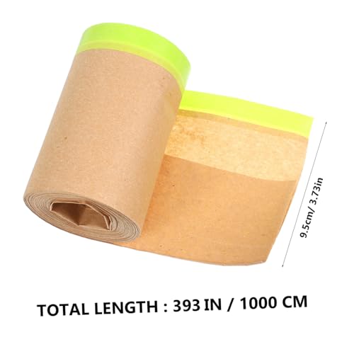 HEALSOPTHY Wasserdichtes Kraftpapier Maskierpapier mit Klebestreifen für Autolack Hausrenovierung und Möbel Schutz Vielseitig Einsetzbar Einfache Anwendung HEALSOPTHY Wasserdichtes Kraftpapier Maskierpapier mit Klebestreifen für Autolack Hausrenovierung und Möbel Schutz Vielseitig Einsetzbar Einfache Anwendung von HEALSOPTHY