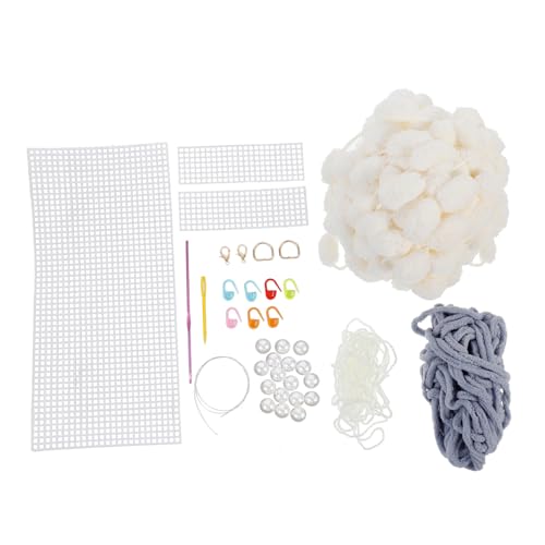 HEALSOPTHY Weiches Langlebiges Webmaterial für DIY Tasche Handgefertigte Leichte Umhängetasche in Hellblau Weiß als für Damen und Vielseitig Einsetzbar von HEALSOPTHY