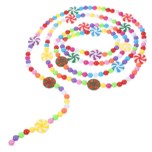 HEALSOPTHY Weihnachtliche Candy Bead Girlande Bunte Zuckerstangen Deko für Weihnachtsbaum Tür Fenster Treppe Party Festliche Hängedekoration von HEALSOPTHY