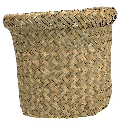 HEALSOPTHY Wendbarer Geflochtener Mülleimer Vintage Abfallkorb für Wohn und Schlafzimmer Robuster Papierkorb für Küche Büro Bad und HEALSOPTHY Wendbarer Geflochtener Mülleimer Vintage Abfallkorb für Wohn und Schlafzimmer Robuster Papierkorb für Küche Büro Bad und von HEALSOPTHY
