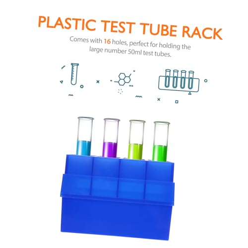 HEALSOPTHY Zentrifugenröhrchen Gefrierbox Kunststoff Labor Testrohrhalter Fächer Gefrierschrank Aufbewahrung Frostbeständig Platzsparend von HEALSOPTHY