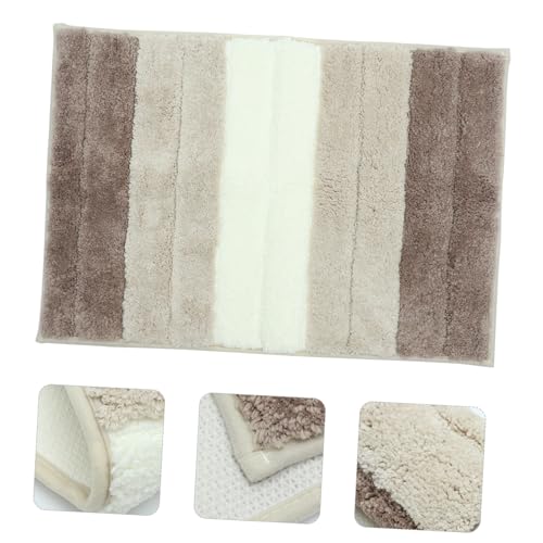 HEALSOPTHY rutschfeste Badezimmermatte Saugfähiger Waschbarer Badteppich aus Strapazierfähigem Flockstoff Weich und Komfortabel mit Anti rutsch Boden für Dusche und Wc Bereich von HEALSOPTHY