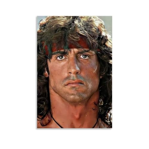 Sylvester Stallone-Poster, Wandkunst-Poster, Geschenk für Freunde, Schlafzimmer, Wohnzimmer, Dekoration, modernes ästhetisches Poster, dekorative Malerei, Leinwand, Wandposter und Kunstdruck, modernes von HEARSO