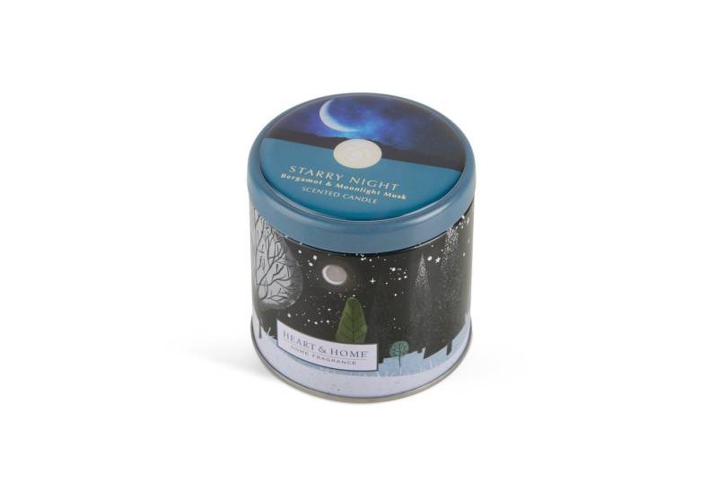 HEART & HOME Duftkerze 30423 - Duftdose Winter 2024 "Starry Night" (1-tlg) von HEART & HOME