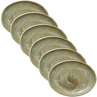 6 HEART & SOUL Servierplatten Perfect Match Thyme hellgrün 25,0 x 19,0 cm von HEART & SOUL