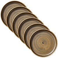 6 HEART & SOUL Suppenteller Perfect Match Cumin hellbraun 24,0 cm von HEART & SOUL