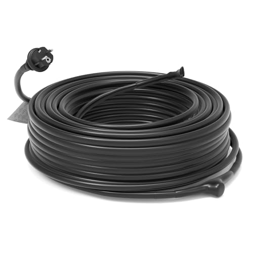 HEATIT JHSF 24m Vormontierte Selbstregulierendes Rohr Heizkabel mit Thermostat von HEATIT
