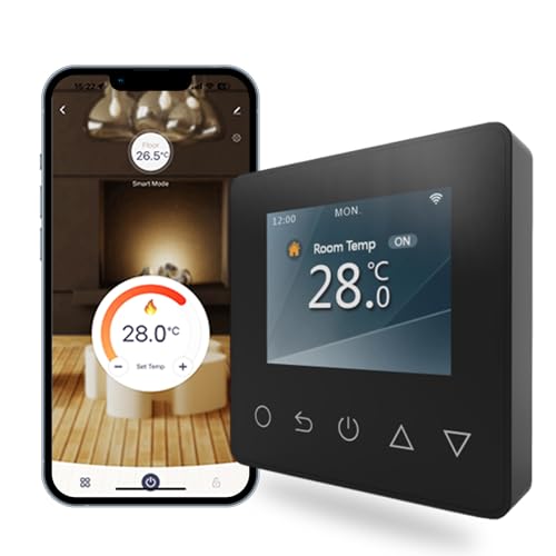 Underfloor Heating Thermostat Digital Temperature Controller Weekly Circulation Programmable Floor Sensor with WiFi Underfloor Heating Thermostat Digital Temperature Controller Weekly Circulation Programmable Floor Sensor with WiFi von HEATIT