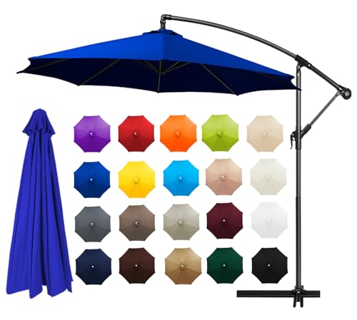 Sonnenschirm Ersatzbezug 2-4.0m 6/8 Streben, Sonnenschirm Stoff Uv Schutz 50 Windfest Strand Terrasse Pool Garten Überdachung Ersatzabdeckung für Outdoor-Regenschirm (8ribs:2.3m/7.5ft,G) von HEATPOWEOK