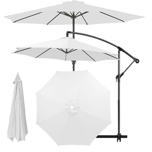 Sonnenschirm Ersatzbezug 2.3m 2.5m 2.7m 3.0m 3.5m 6/8 Rippen, UV-Schutz Ampelschirm Ersatz-Bezug, Pool Und Strand, Wasserdicht Sonnenschirmbezug Ersatzbezug Für Balkon (8ribs:2m/6.5ft,S) von HEATPOWEOK
