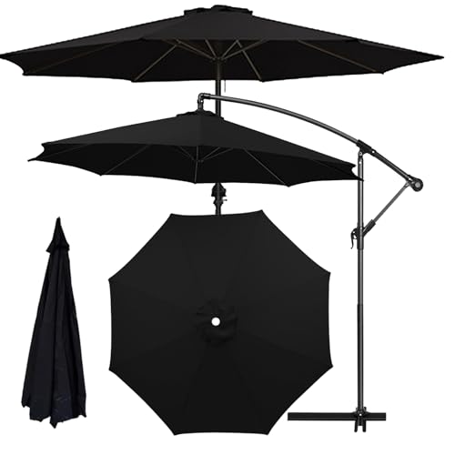 Sonnenschirm Ersatzbezug 2.3m 2.5m 2.7m 3.0m 3.5m 6/8 Rippen, UV-Schutz Ampelschirm Ersatz-Bezug, Pool Und Strand, Wasserdicht Sonnenschirmbezug Ersatzbezug Für Balkon (8ribs:3.5m/11.5ft,T) von HEATPOWEOK