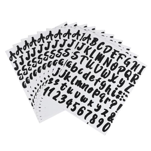 HEATSHAKING 10 Blatt Selbstklebende Vinyl Buchstaben Zahlen Aufkleber Schwarz Ölresistent Alphabet Nummer Etiketten für Briefkasten Zimmer Dekoration Kinderzimmer Lernumgebung HEATSHAKING 10 Blatt Selbstklebende Vinyl Buchstaben Zahlen Aufkleber Schwarz Ölresistent Alphabet Nummer Etiketten für Briefkasten Zimmer Dekoration Kinderzimmer Lernumgebung von HEATSHAKING