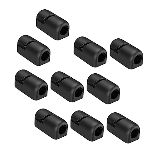 HEATSHAKING 10 Stück Kabelclips Selbstklebende Kabelhalter für Perfektes Kabelmanagement zu Hause für Ladegeräte USB Kabel und Netzwerkkabel Platzsparend und Langlebig Schwarz HEATSHAKING 10 Stück Kabelclips Selbstklebende Kabelhalter für Perfektes Kabelmanagement zu Hause für Ladegeräte USB Kabel und Netzwerkkabel Platzsparend und Langlebig Schwarz von HEATSHAKING