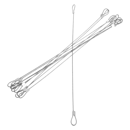 HEATSHAKING 10 Stück Teiliges Drahtseilset mit Aluminiumschlaufe Schnelles Fixieren Rostfrei Sicherer Fall Schutz für und Befestigungsanwendungen von HEATSHAKING