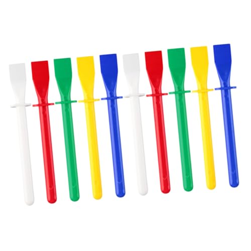 HEATSHAKING 10 Stück Teiliges Farbiger Flexibler Kleberstreuer für Lederhandwerk mit Wiederverwendbar Einfach zu Reinigen Ergonomischer Griff für DIY Kunst und Lederprojekte von HEATSHAKING