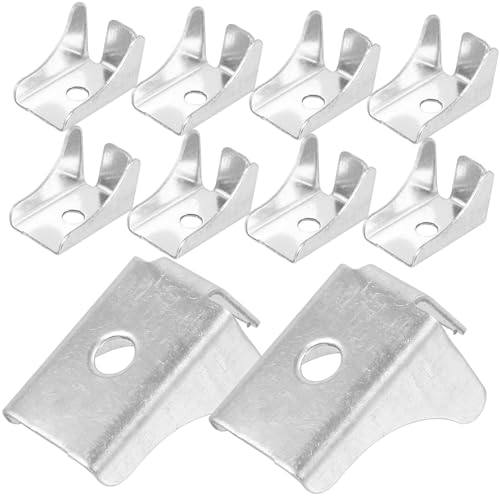 HEATSHAKING 10 Stück Teiliges Metall Regalstützen Schwere Regalhalterungen für Aktenschränke und Möbel Vielseitige Robuste Klammern zur Festen Ablageunterstützung Einfache Montage für Zuhause von HEATSHAKING