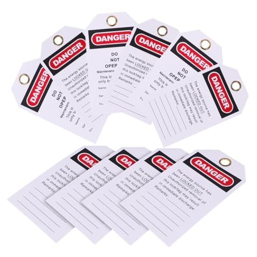 HEATSHAKING 10 Stück Teiliges Warnanhänger für Betriebsausschluss Robuste Pvc hängeschilder mit Deutlichen Warnhinweisen Vielseitig Einsetzbar für Gerätewartung und Sicherheitskennzeichnung HEATSHAKING 10 Stück Teiliges Warnanhänger für Betriebsausschluss Robuste Pvc hängeschilder mit Deutlichen Warnhinweisen Vielseitig Einsetzbar für Gerätewartung und Sicherheitskennzeichnung von HEATSHAKING